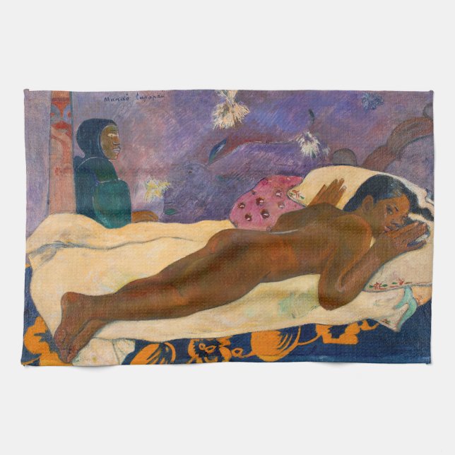 Paul Gauguin - Ande av det döda klockslaget Kökshandduk (Horisontell)