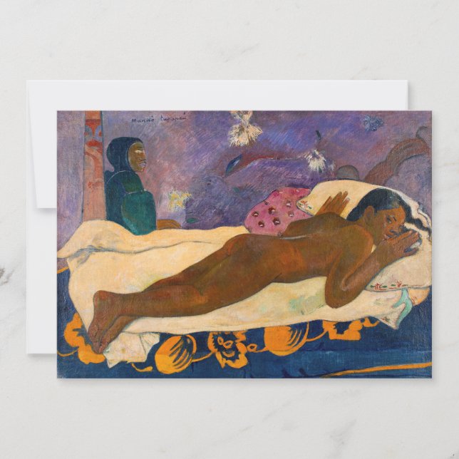 Paul Gauguin - Ande av det döda klockslaget Tack Kort (Framsida)