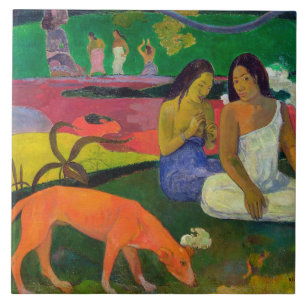 Paul Gauguin Arearea (den röda hunden), 1892 Kakelplatta