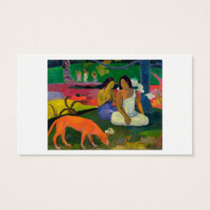 Paul Gauguin Arearea (den röda hunden), 1892 Visitkort