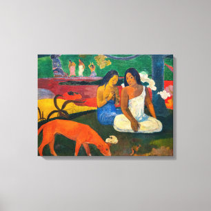 Paul Gauguin - Arearea / Den röda hunden Canvastryck