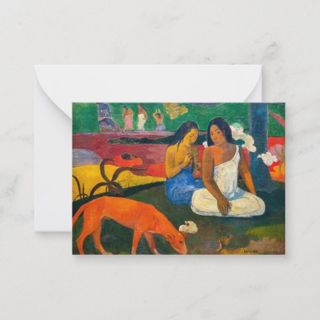 Paul Gauguin - Arearea / Red Hund Anteckningskort (Framsida)