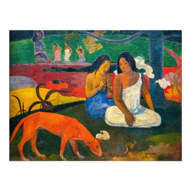 Paul Gauguin - Arearea / Red Hund Fototryck (Framsidan)