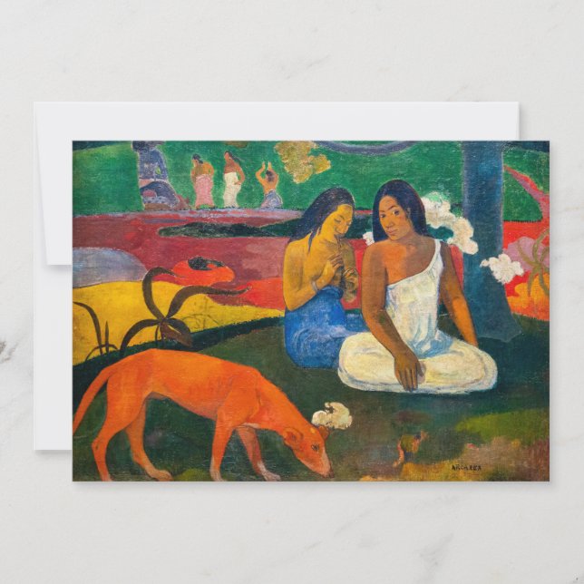 Paul Gauguin - Arearea / Red Hund Inbjudningar (Framsida)