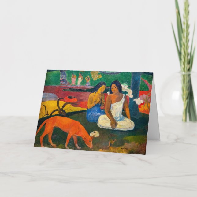 Paul Gauguin - Arearea / Red Hund Kort (Framsida)