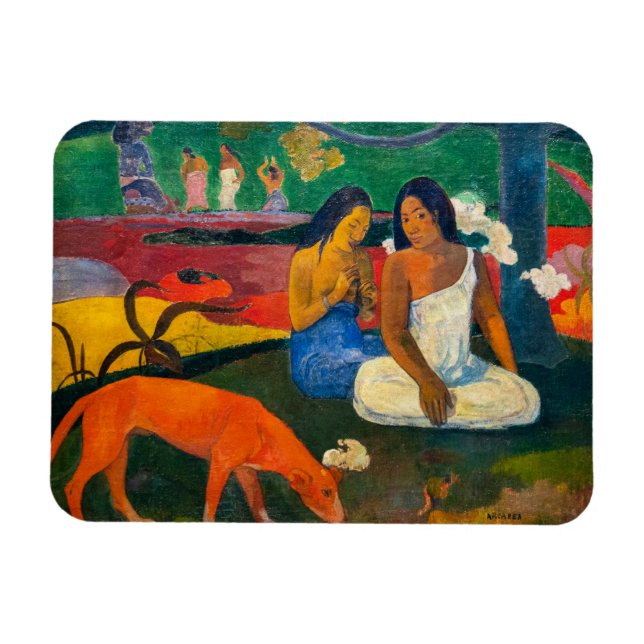 Paul Gauguin - Arearea / Red Hund Magnet (Horisontell)