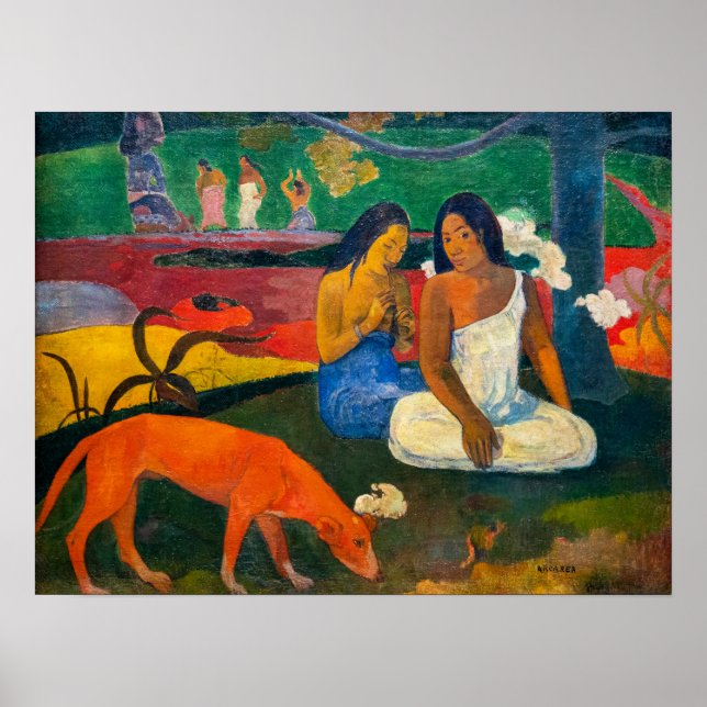 Paul Gauguin - Arearea / Red Hund Poster (Framsidan)