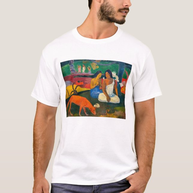 Paul Gauguin - Arearea / Red Hund T Shirt (Framsida)