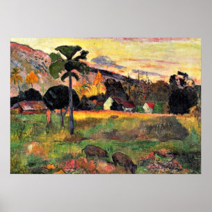 Paul Gauguin art: Kom Här, målning av Gauguin Poster