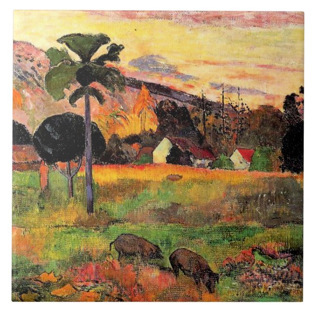 Paul Gauguin berömd, Kom här Kakelplatta (Framsidan)