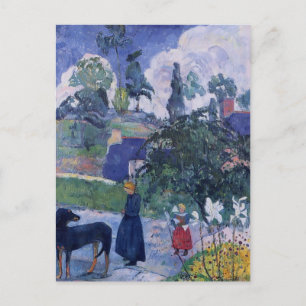 Paul Gauguin- Bland lillierna Vykort