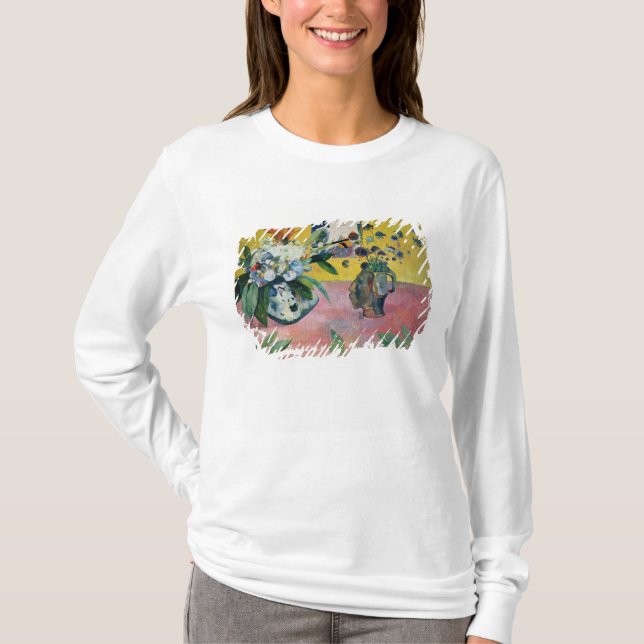 Paul Gauguin | blommor och ett japanskt tryck, T Shirt (Framsida)