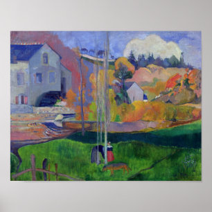 Paul Gauguin Bretagne Landskap: David Mill. Poster