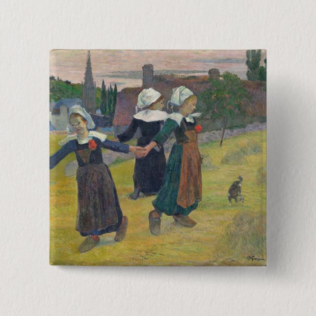 Paul Gauguin| Breton Girls Dancing, Pont-Aven, 18 Knapp (Framsida)