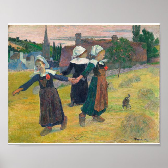 Paul Gauguin - Breton Girls Dancing Poster (Framsidan)