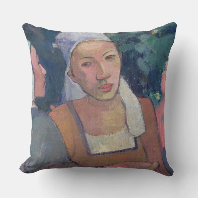 Paul Gauguin | Bretonbönder, 1894 (olja på canva Kudde (Framsida)