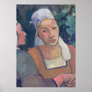 Paul Gauguin Bretonbönder, 1894 (olja på canva Poster