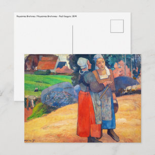 Paul Gauguin - Bretonska bönder Vykort