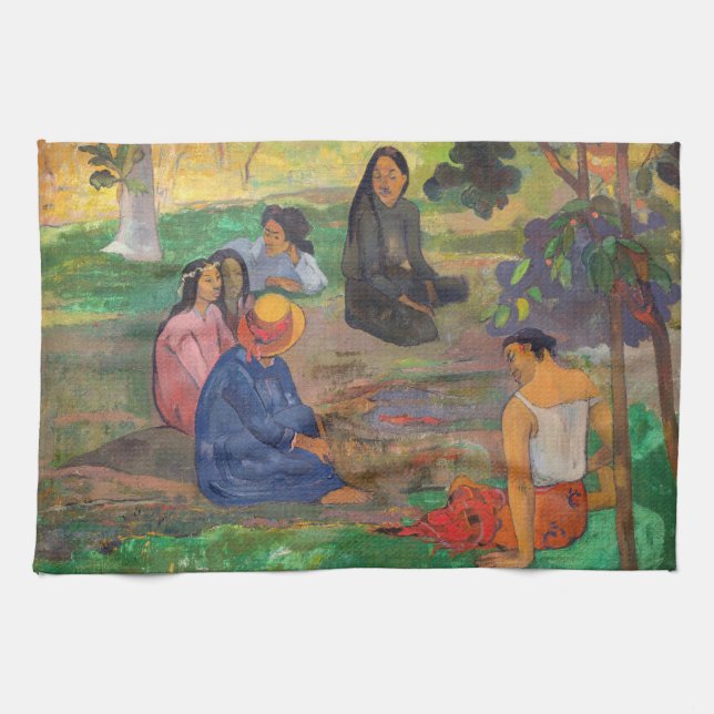 Paul Gauguin - Conversation/Les Parau Parau Kökshandduk (Horisontell)