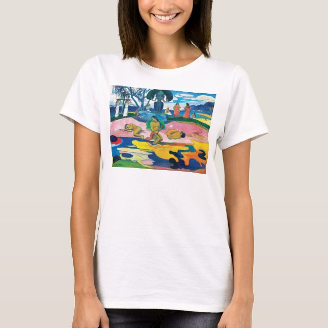 Paul Gauguin Day of the God (Mahana no atua) Art T Shirt (Framsida)