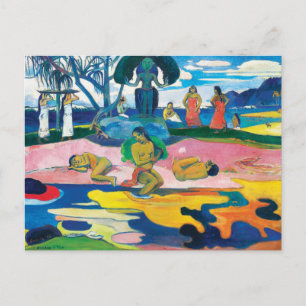 Paul Gauguin Day of the God (Mahana no atua) Art Vykort