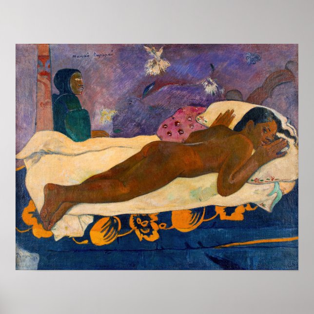 Paul Gauguin - De dödas ande vakar Poster (Framsidan)