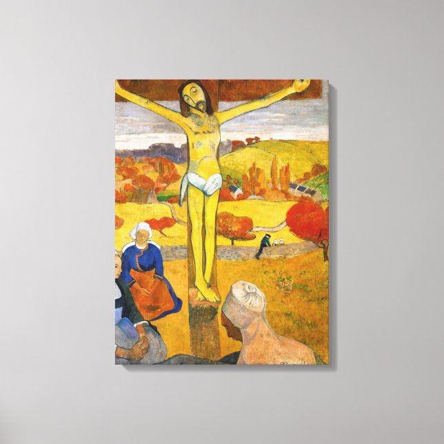 Paul Gauguin - Den gula Kristus Canvastryck (Framsida)