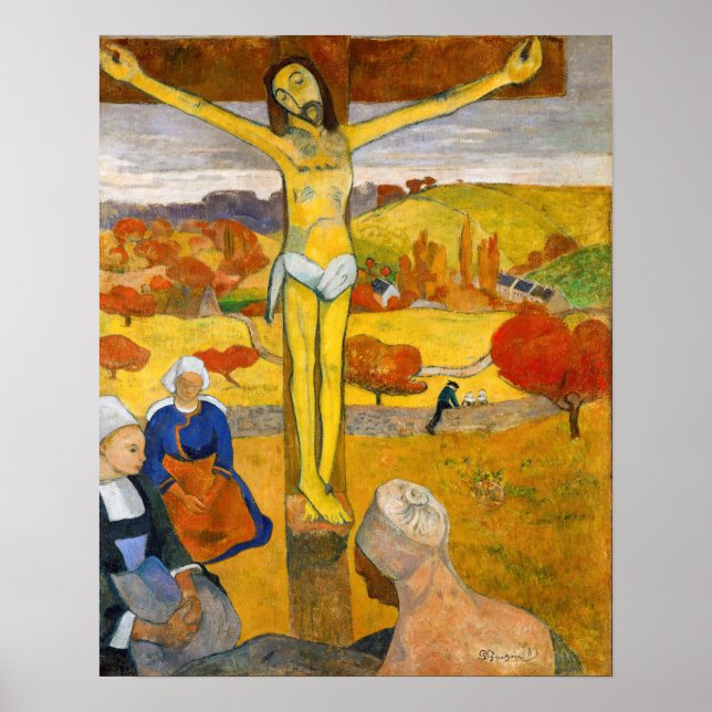 Paul Gauguin - Den gula Kristus Poster (Framsidan)