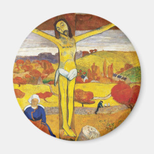 Paul Gauguin Den Gula Kristus Vintage Finkonst Magnet