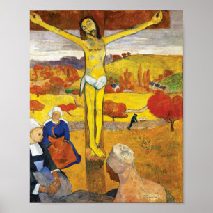Paul Gauguin Den Gula Kristus Vintage Finkonst Poster