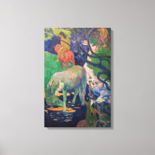 Paul Gauguin - Den vita hästen Canvastryck