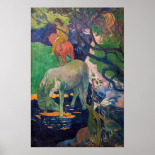 Paul Gauguin - Den vita hästen Poster