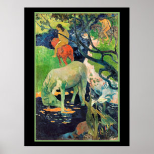Paul Gauguin, Den vita hästen Poster