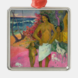 Paul Gauguin en gå vid havet, 1902 Julgransprydnad Metall
