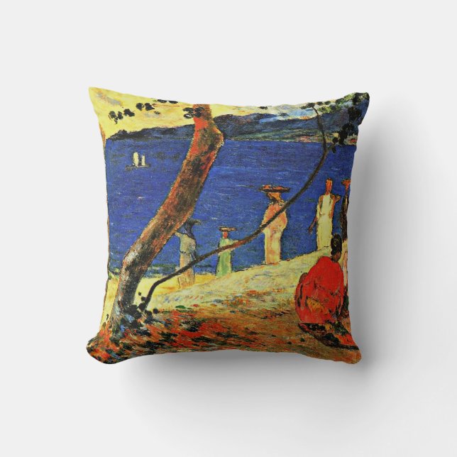 Paul Gauguin - En havsstrand Kudde (Framsida)