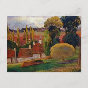 Paul Gauguin-Farm i Bretagne Vykort