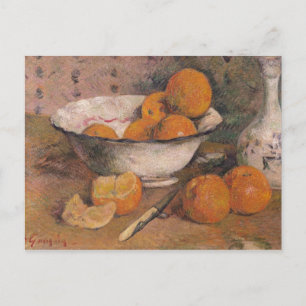 Paul Gauguin Fortsatt liv med Orangar, 1881 Vykort