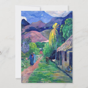 Paul Gauguin - Gata i Tahiti Inbjudningar