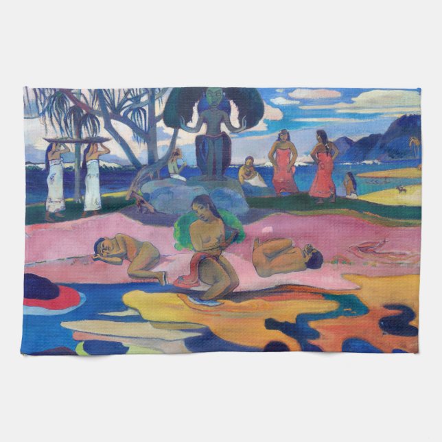 Paul Gauguin - Guds dag / Mahana no atua Kökshandduk (Horisontell)