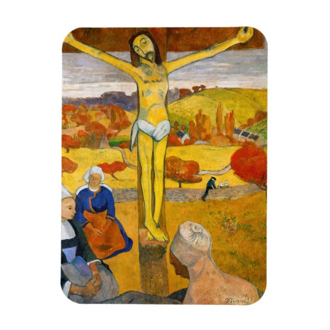 Paul Gauguin - Gulten Kristus Magnet (Vertikal)