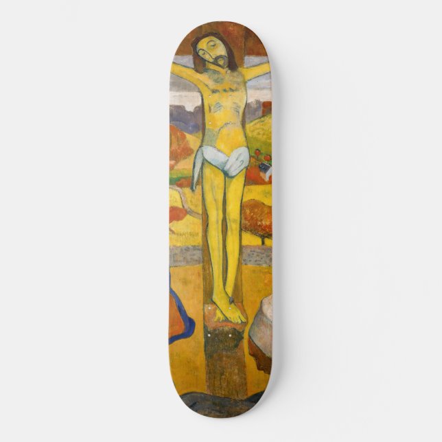 Paul Gauguin - Gulten Kristus Mini Skateboard Bräda 18,5 Cm (Framsida)