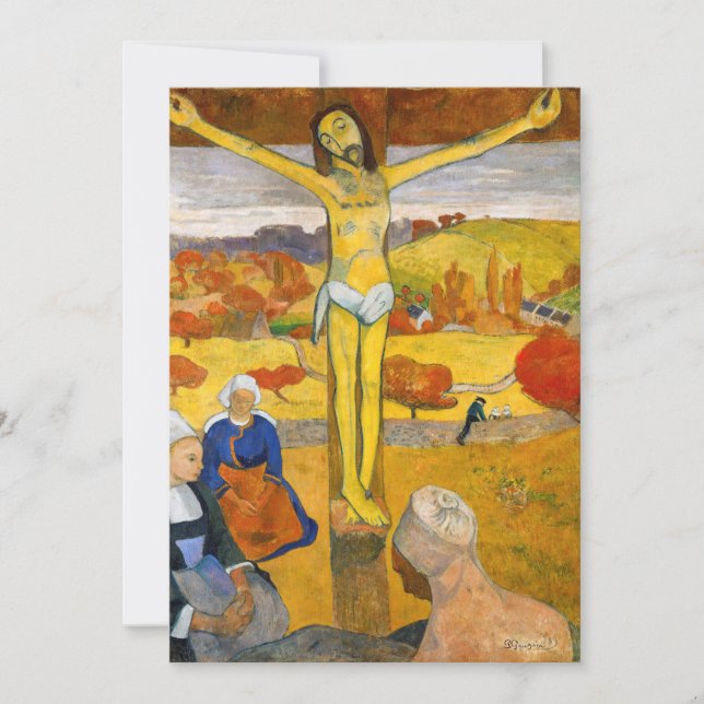 Paul Gauguin - Gulten Kristus Tack Kort (Framsida)