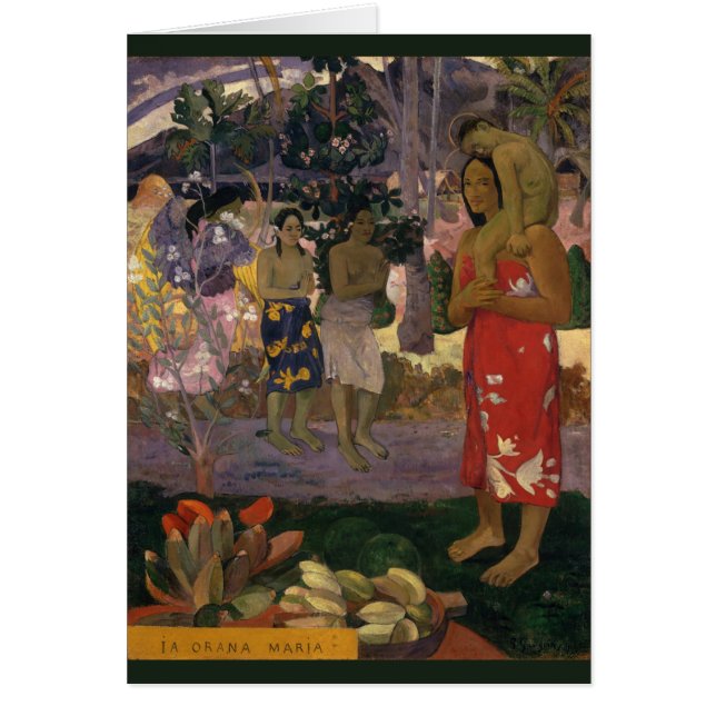 Paul Gauguin Hail Mary 1891 CC0456 Hälsningskort (Framsidan)