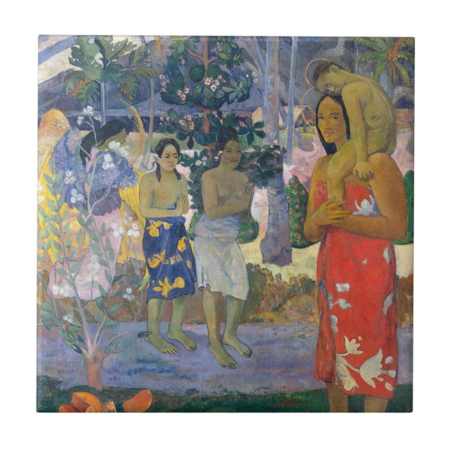 Paul Gauguin - Hail Mary / Ia Orana Maria Kakelplatta (Framsidan)