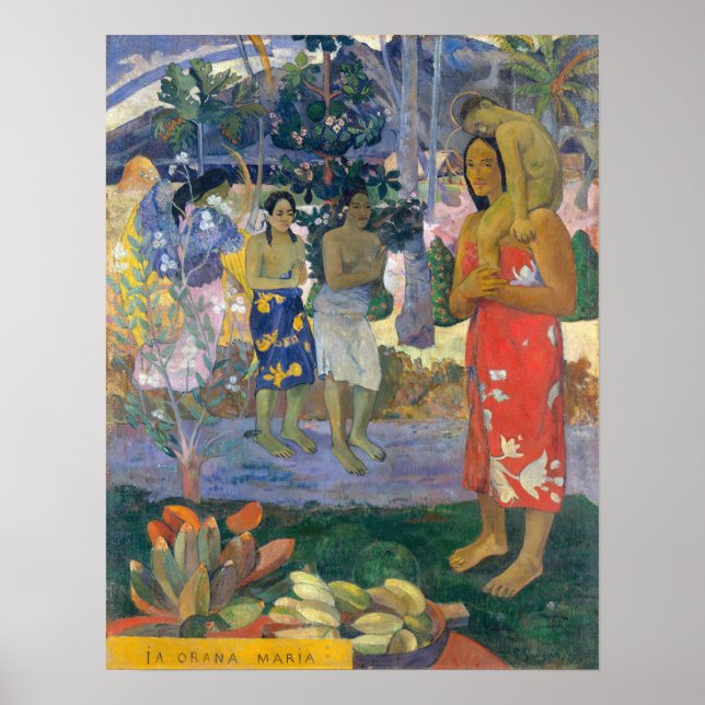 Paul Gauguin - Hail Mary / Ia Orana Maria Poster (Framsidan)