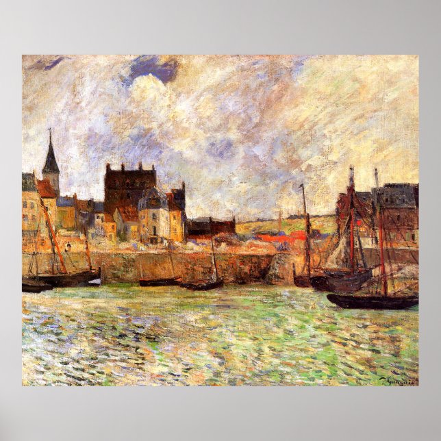 Paul Gauguin Harbour Scene, Dieppe Poster (Framsidan)