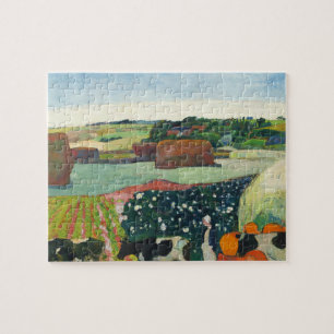 Paul Gauguin Haystacks in Brittany Countryside Pussel