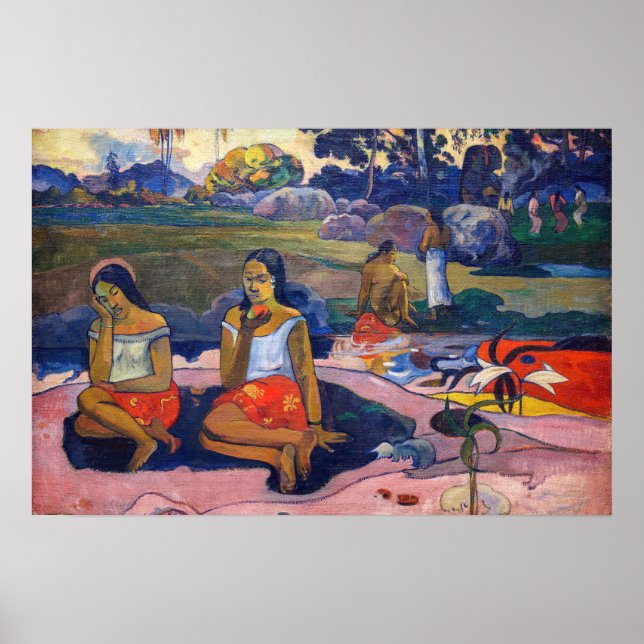 Paul Gauguin - Helig källa, söta drömmar Poster (Framsidan)