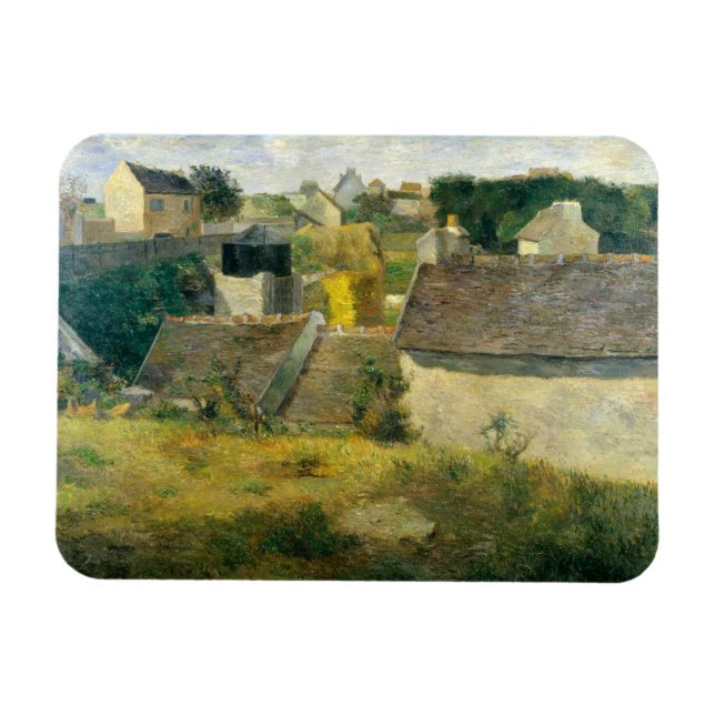 Paul Gauguin Houses vid Vaugirard Magnet (Horisontell)