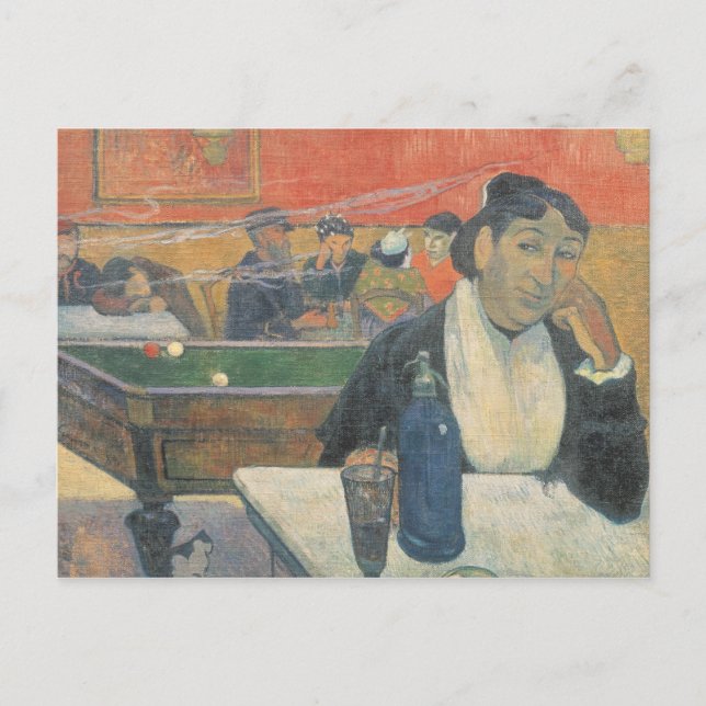 Paul Gauguin | Kafé i Arles, 1888 Vykort (Framsida)